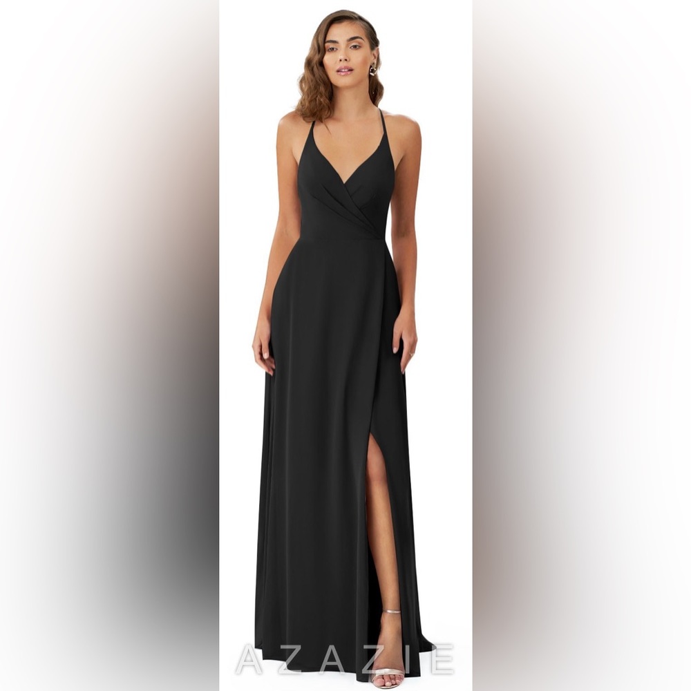 Black Azazie Bridesmaid Dress - 12